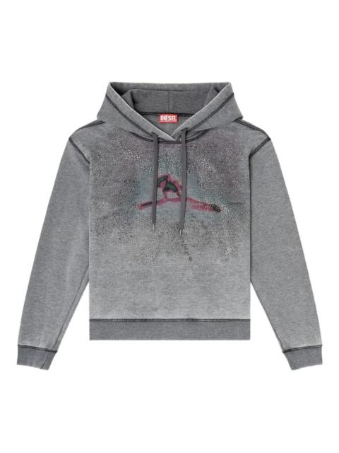 Diesel graphic hooded sweater
