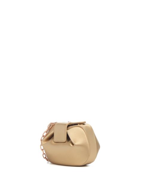 GABRIELA HEARST Soft Demi Clutch In Camel Satin