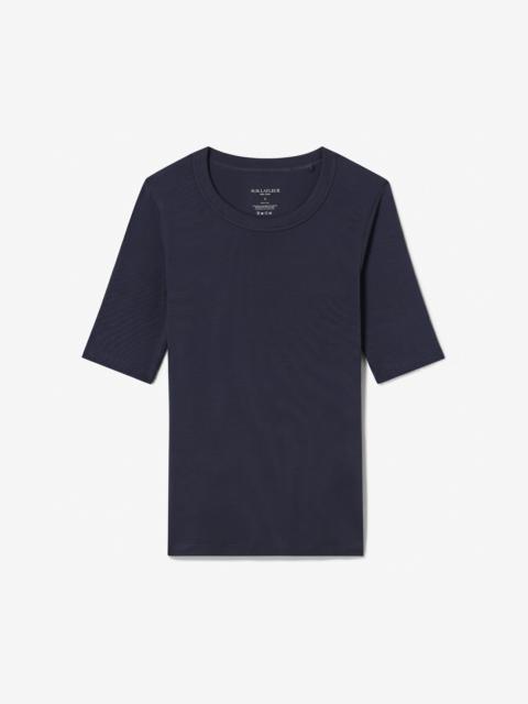 M.M.LaFleur Chana Fitted T-Shirt - Ribbed Pima Cotton