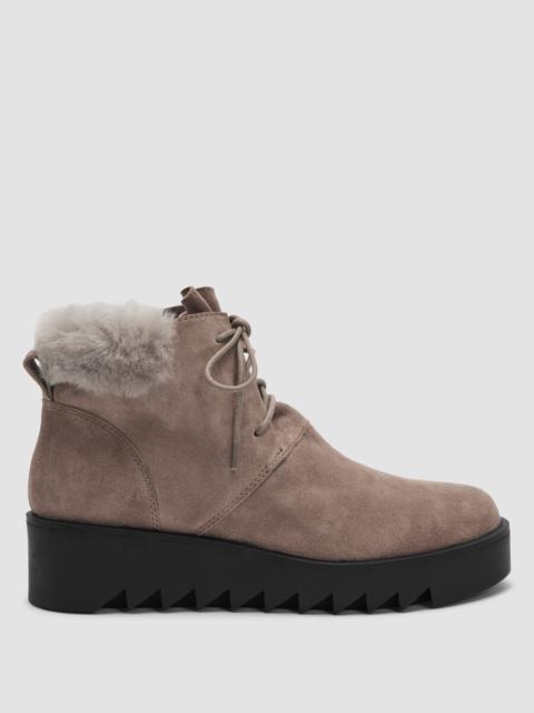 EILEEN FISHER Kenille Sport Suede Wedge Bootie