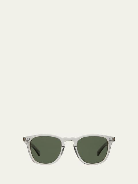 Garrett Leight Men's Brooks x Sun Keyhole-Bridge Square Sunglasses
