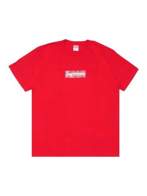 Supreme Bandana Box Logo Tee 'Red'