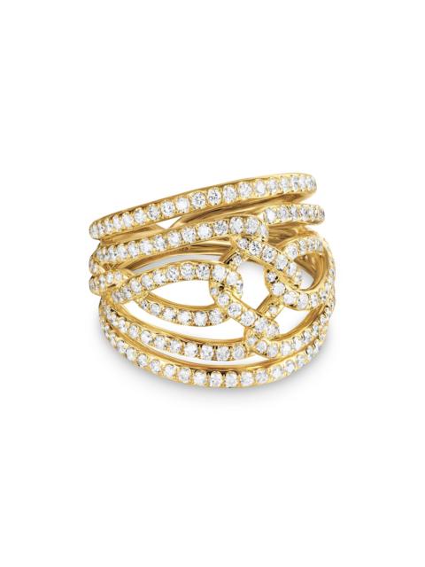 DAVID YURMAN Women's Wisteria Dome Ring in 18K Yellow Gold - Diamond