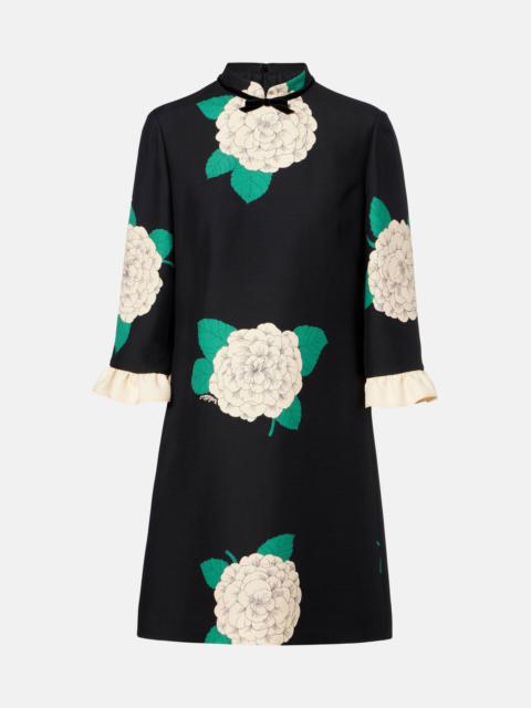 Valentino Crepe Couture floral minidress