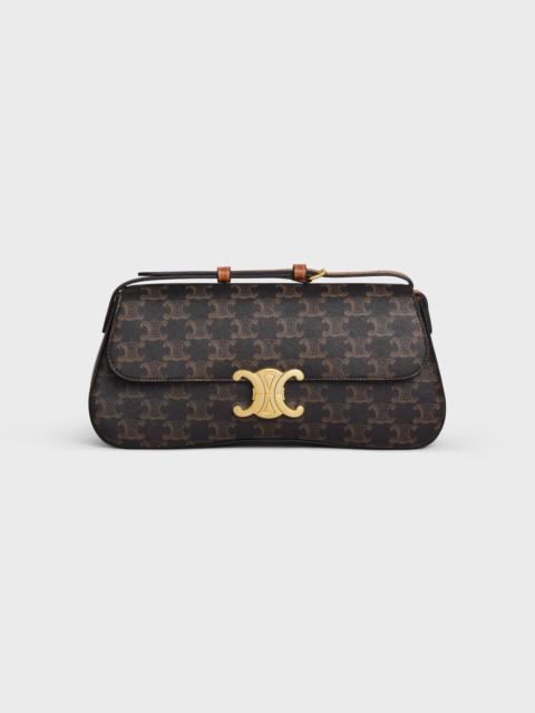 CELINE MEDIUM CELINE LOLA BAG in Triomphe Canvas and Calfskin