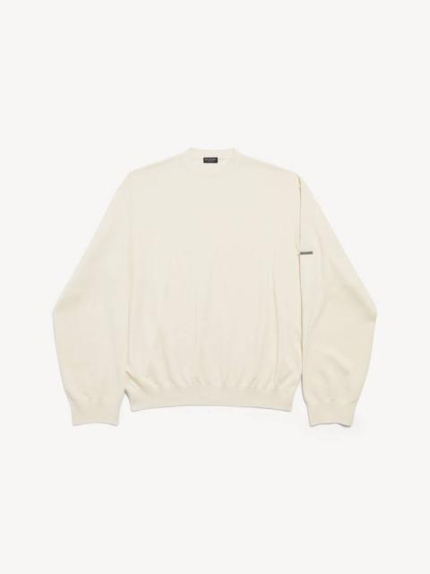 BALENCIAGA Men's Crewneck Sweater in Cream