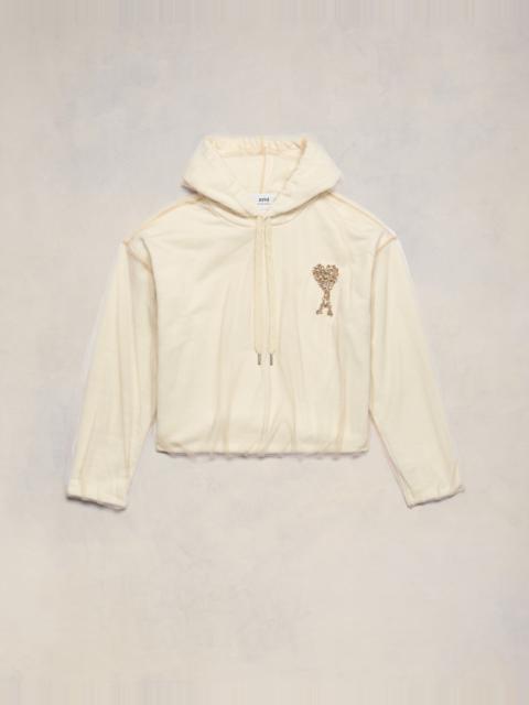 AMI Paris AMI DE COEUR EMBROIDERY HOODIE