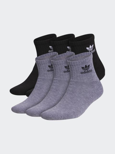 adidas Trefoil Quarter Socks 6 Pairs