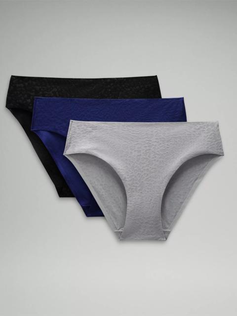 lululemon InvisiWear Mid-Rise Bikini Underwear Performance Lace *3 Pack