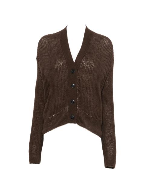CLOSED Closed Ribbed-knit V-neck Cardigan