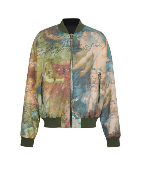 Balmain Sky print reversible bomber jacket