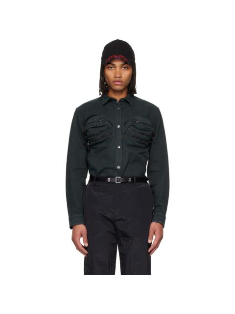 Martine Rose Green Bumbag Shirt