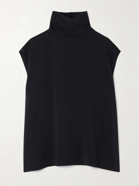 Rick Owens Edfu crepe turtleneck top
