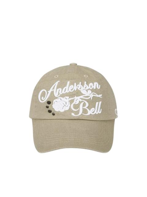 Andersson Bell embroidered floral-detail cap