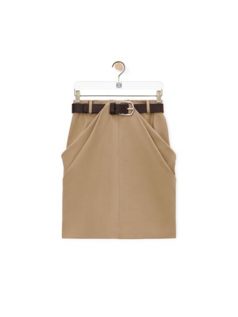 Loewe Draped skirt in cotton