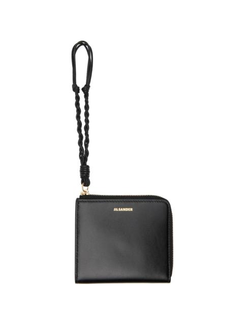 Jil Sander Black Tangle Card Holder