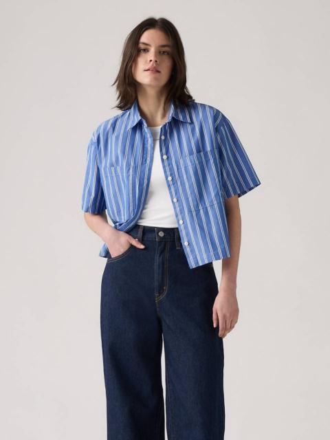 Levi's HARLIE SHORT-SLEEVE CROPPED SHIRT