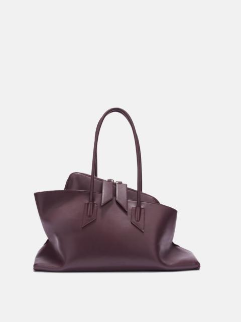 THE ATTICO ''LA PASSEGGIATA MEDIUM" PLUM TOP HANDLE