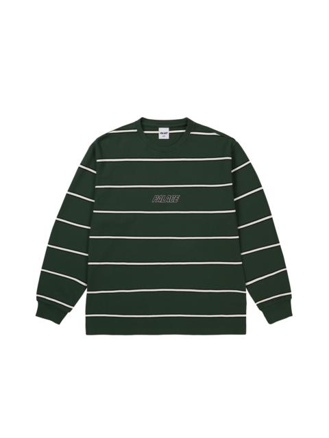 PALACE PALACE DUO STRIPE LONGSLEEVE RACEY GREEN