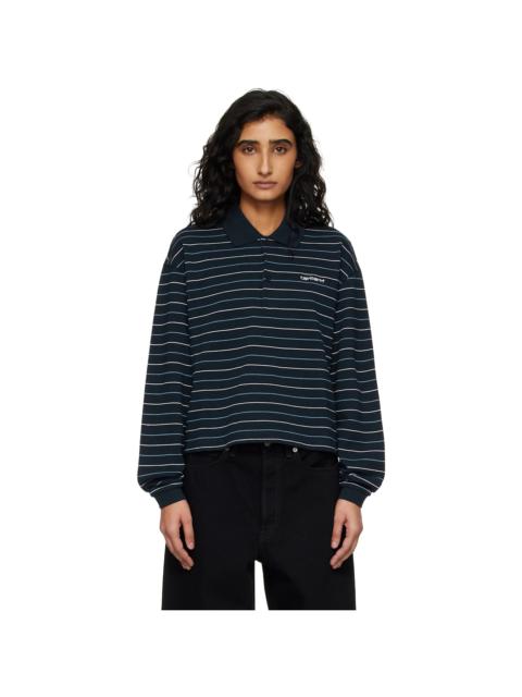 Carhartt Navy Mabel Stripe Polo