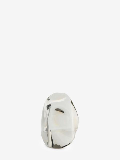 Alexander McQueen Women's Beam Ring in Antique Silver