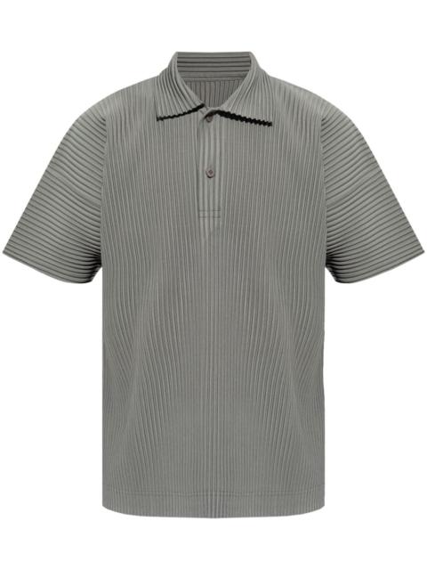 ISSEY MIYAKE short-sleeve plissé polo shirt