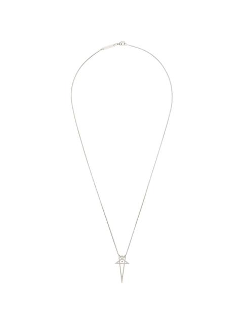 Rick Owens Pentagram Charm Necklace