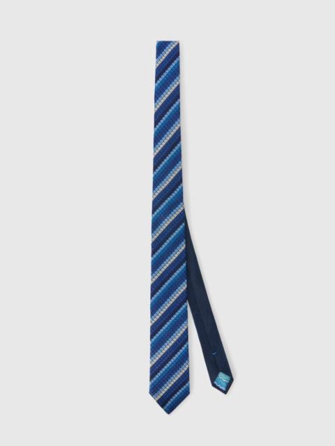 Missoni Silk tie with waffle pattern
