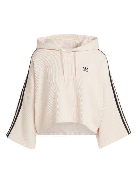 adidas (WMNS) adidas Crop Hoodies 'Beige' IC5461