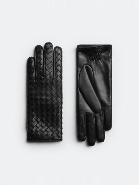 Intrecciato Leather Gloves