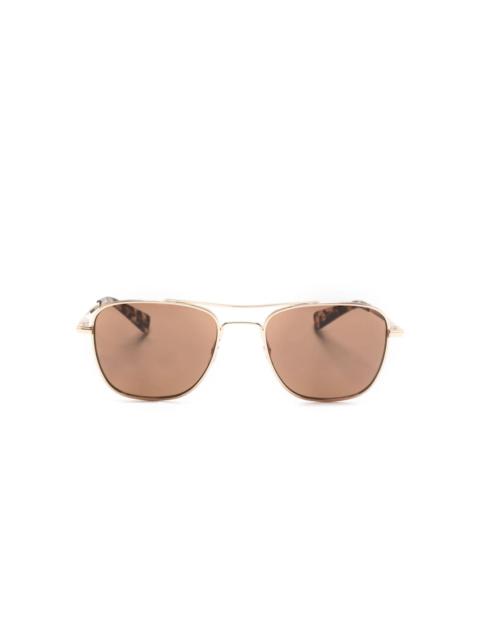 Harbor aviator-frame sunglasses