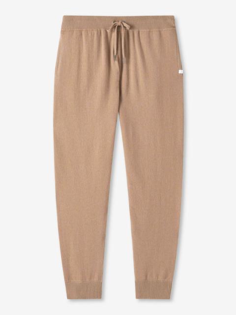 Derek Rose Men's Track Pants Finley Cashmere Camel