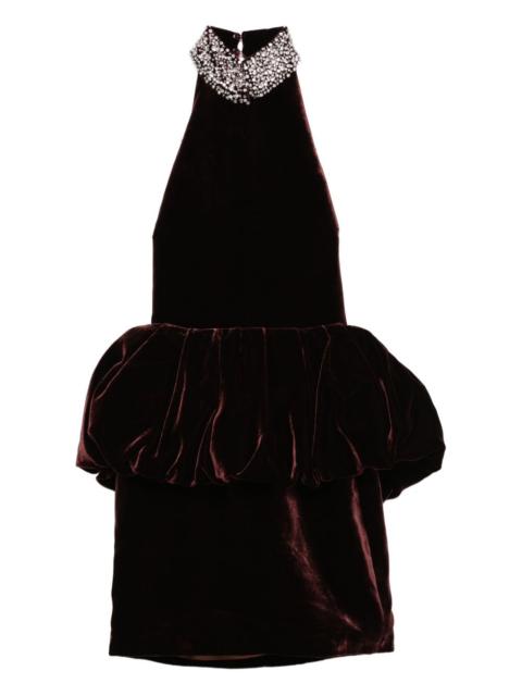 THE NEW ARRIVALS ILKYAZ OZEL Hemingway peplum-waist mini dress