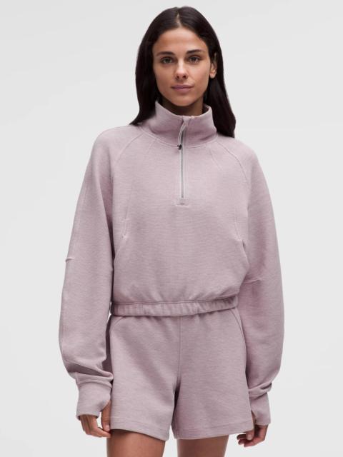 lululemon Scuba Cropped Funnel-Neck Half Zip *Waffle