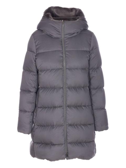 padded hooded coat