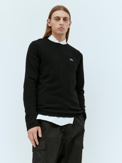 x Lacoste Logo Patch Knit Swater