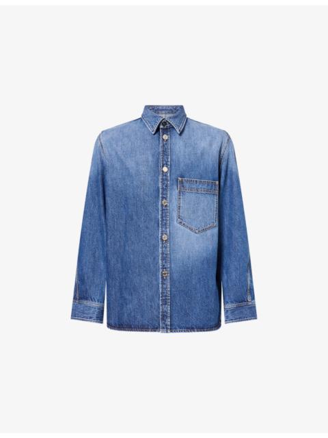 Givenchy Relaxed-Fit Long-Sleeves Denim Shirt