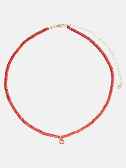 SYDNEY EVAN 14kt yellow gold beaded bracelet