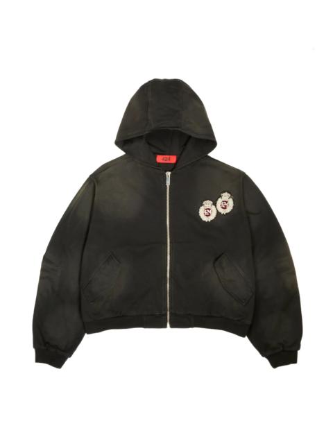 424 424 Academy Hooded Bomber Black