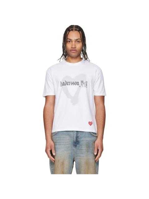 Andersson Bell White Essential Heart T-shirt