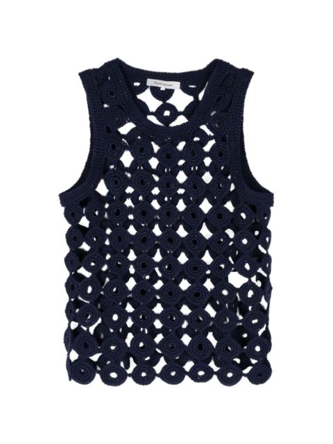 Stanza crochet-knit vest