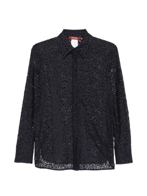 Max Mara Gala long-sleeve lace shirt