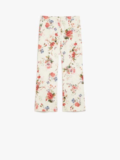 WEEKEND Max Mara CADMIO Printed canvas trousers
