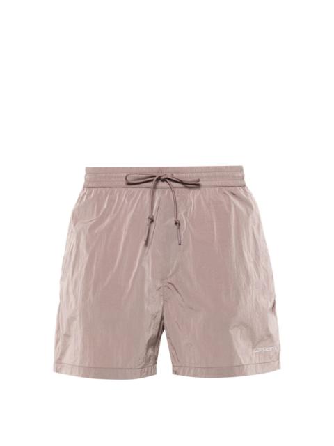 Carhartt Tobes logo-embroidered swim trunks