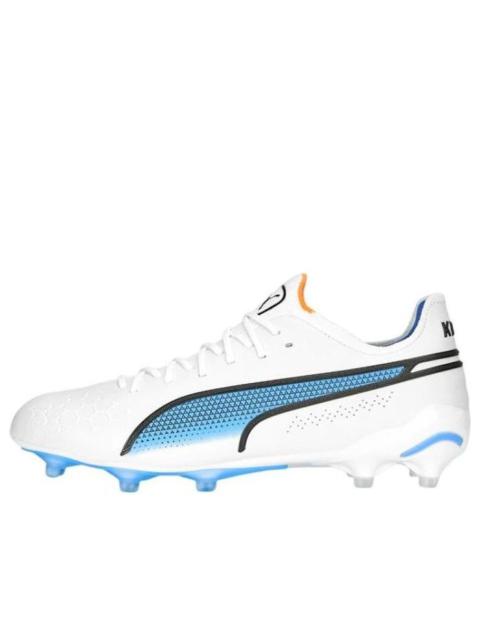 PUMA (WMNS) PUMA King Ultimate FG AG 'White Blue' 107262-01