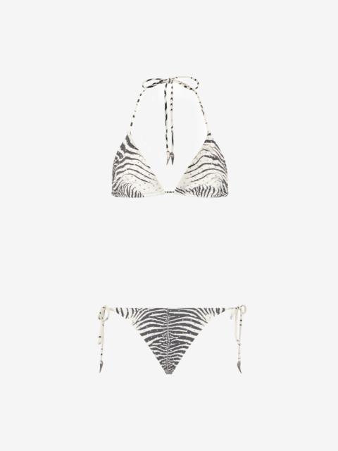 Roberto Cavalli Zebra-Print Bikini