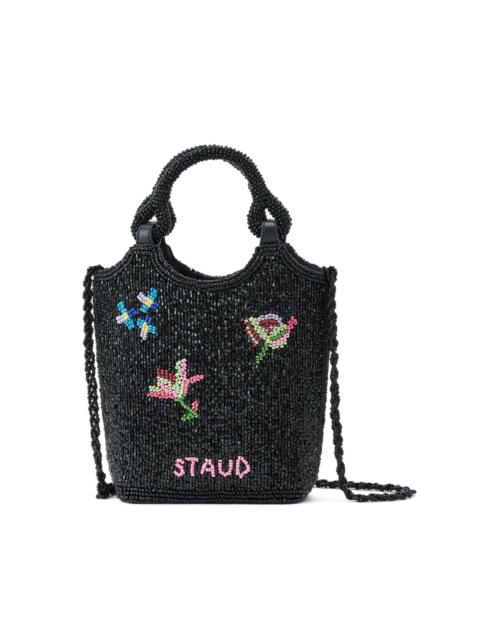 STAUD Zoe beaded tote bag