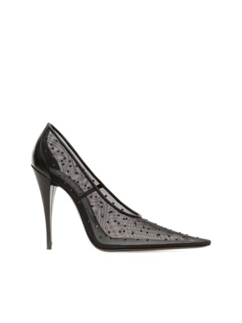 SAINT LAURENT Anja 115mm rhinestoned pumps