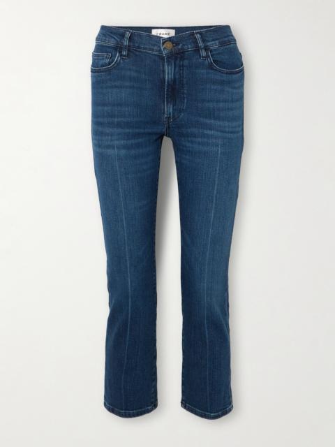 FRAME Le High Cropped High-rise Slim-leg Jeans