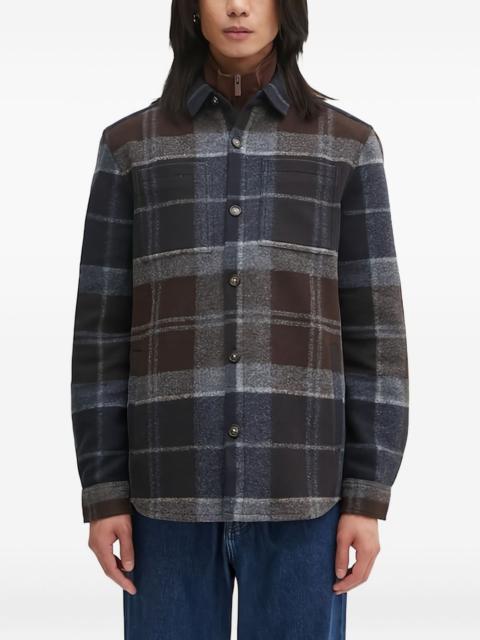 Barbour checked button-fastening shirt